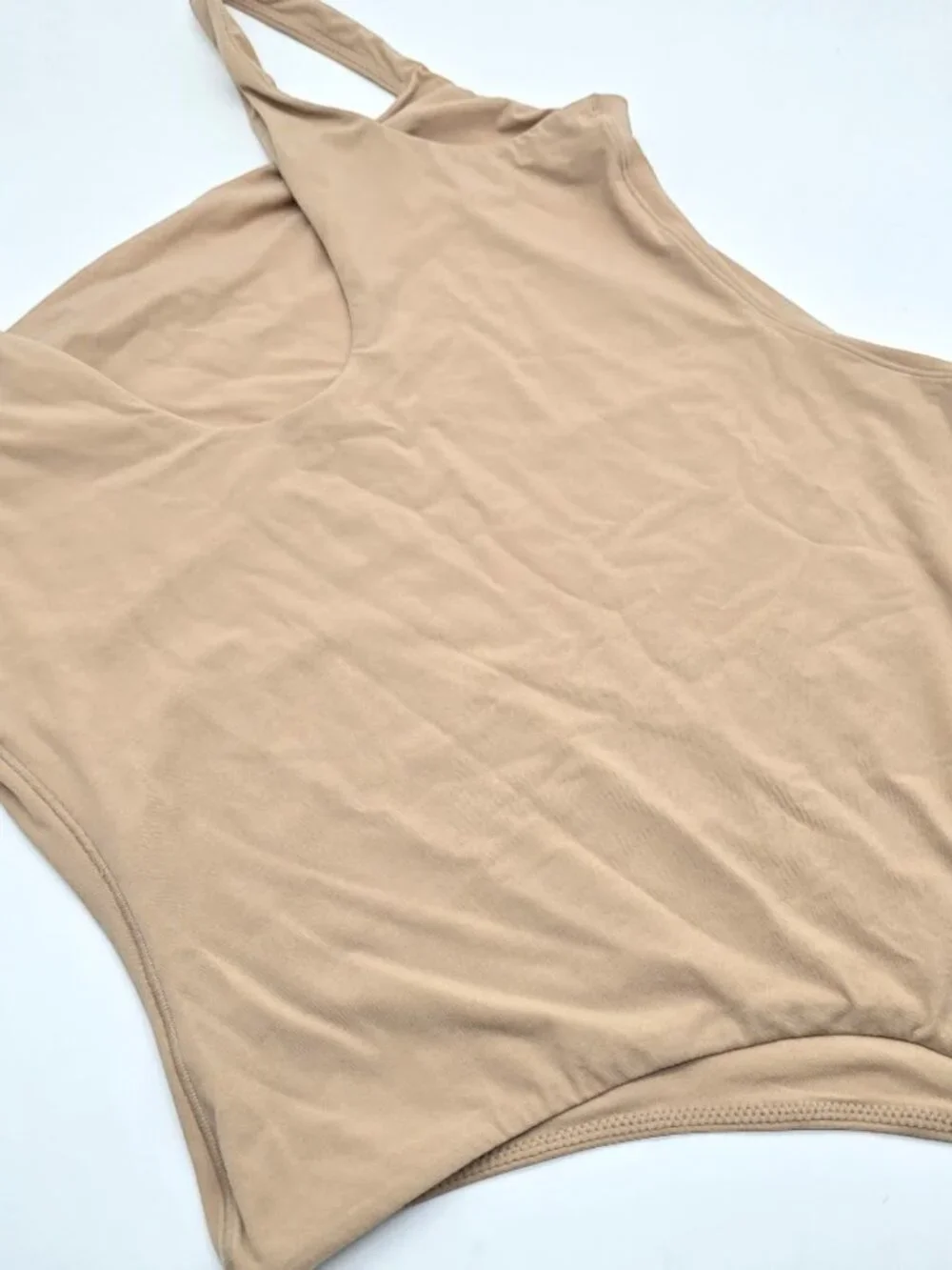 SKIMS Fits Everybody Bodysuit XL Clay Square Neck - Picture 6 of 10